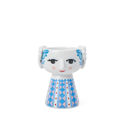 Bjørn Wiinblad Eva lysestage blå 9,5 cm