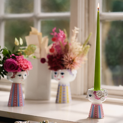 Bjørn Wiinblad Eva lysestage pink 9,5 cm