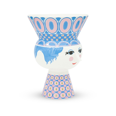 Bjørn Wiinblad Carmen vase blå 20 cm