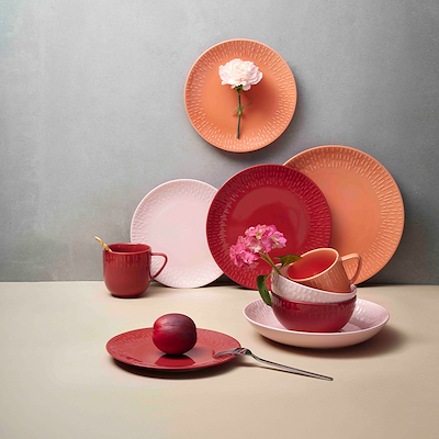 Aida LIFE IN COLOUR Confetti middagstallerken apricot Ø27,5 cm