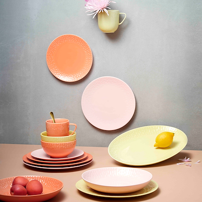 Aida LIFE IN COLOUR Confetti pastatallerken apricot Ø23 cm