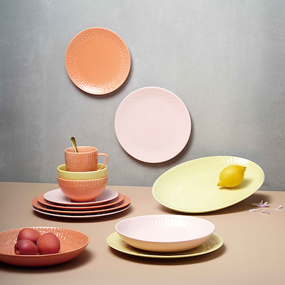 Aida LIFE IN COLOUR Confetti frokosttallerken apricot Ø24 cm