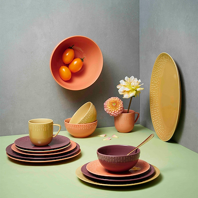 Aida LIFE IN COLOUR Confetti salatskål apricot Ø23 cm