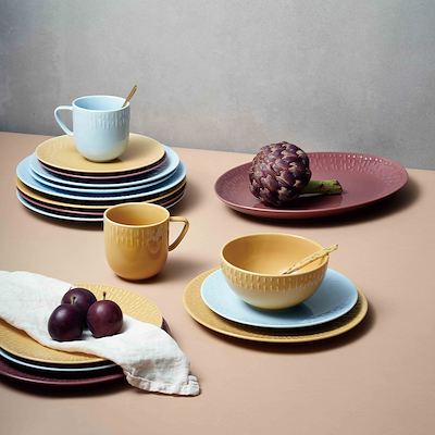 Aida LIFE IN COLOUR Confetti desserttallerken mustard Ø21 cm