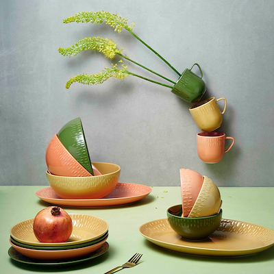 Aida LIFE IN COLOUR Confetti skål mustard Ø14 cm