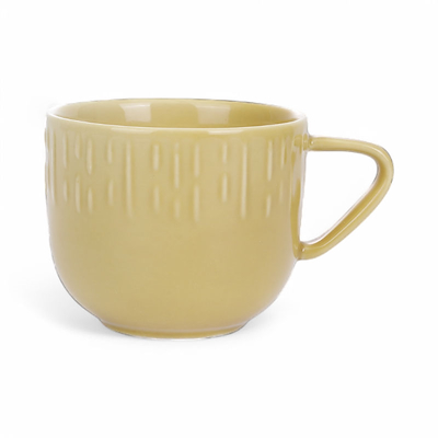 Aida LIFE IN COLOUR Confetti kaffekop mustard 20 cl