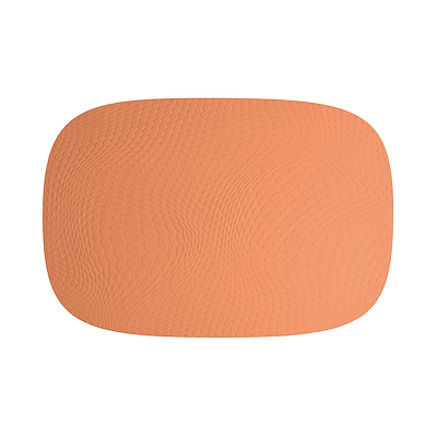 Aida Karim Rashid recycled læder dækkeserviet abrikos