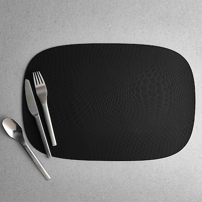 Aida Karim Rashid recycled læder dækkeserviet pepper 45x30,6 cm