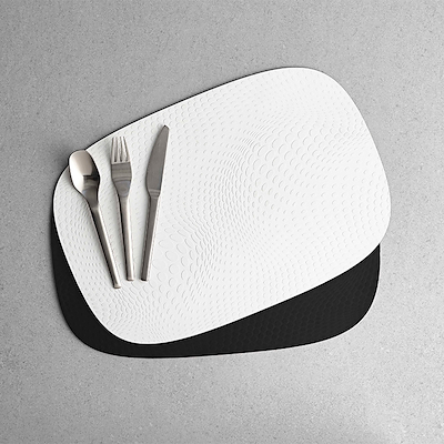 Aida Karim Rashid recycled læder dækkeserviet mozzarella