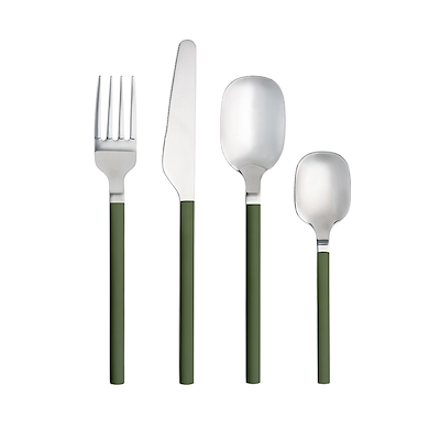 Aida LIFE IN COLOUR Confetti bestik 16 dele olive