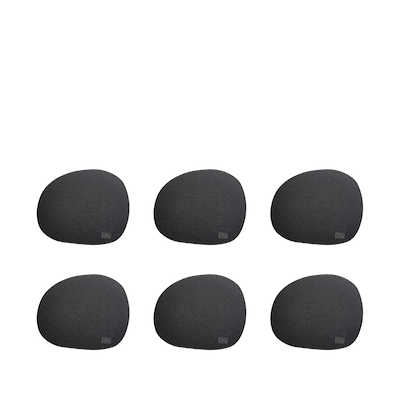 Aida RAW glasbrik soft silikone black 6 stk.