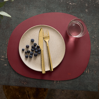 Aida RAW dækkeserviet silikone bordeaux