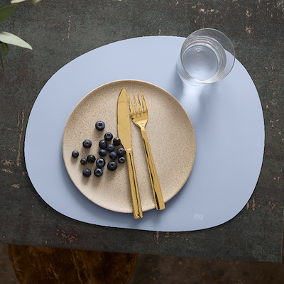 Aida RAW dækkeserviet silikone sky blue