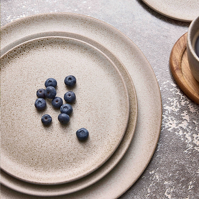Aida RAW sandy beige desserttallerken Ø20 cm