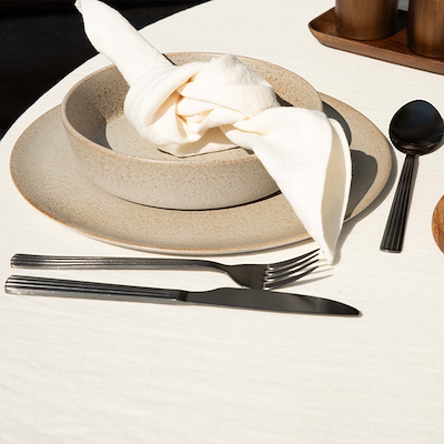 Aida RAW sandy beige suppetallerken Ø19,5 cm