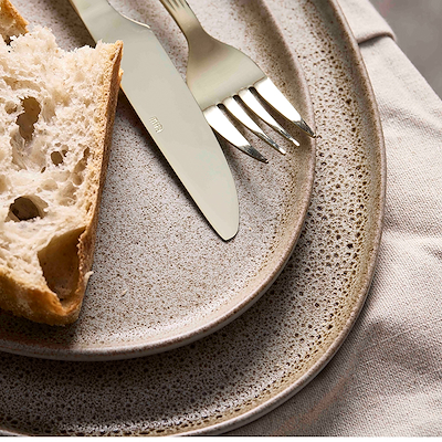 Aida RAW Organic sandy beige frokosttallerken 24 cm