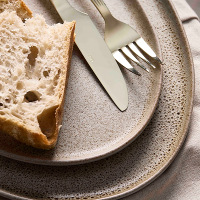 Aida RAW Organic sandy beige frokosttallerken 29 cm