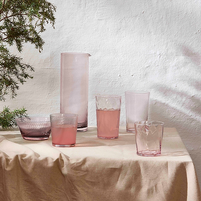 Aida RAW UNIQUE swirl vandglas pink 30 cl