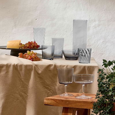 Aida RAW UNIQUE swirl vandglas smoke 30 cl