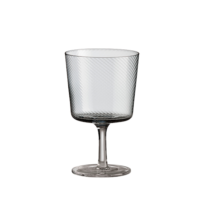 Aida RAW UNIQUE swirl glas på fod smoke 35 cl