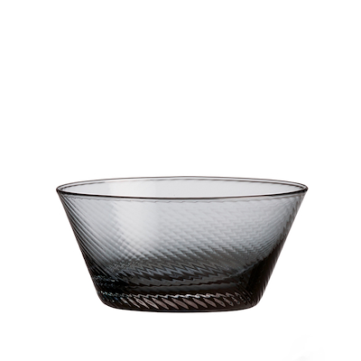 Aida RAW UNIQUE swirl skål smoke