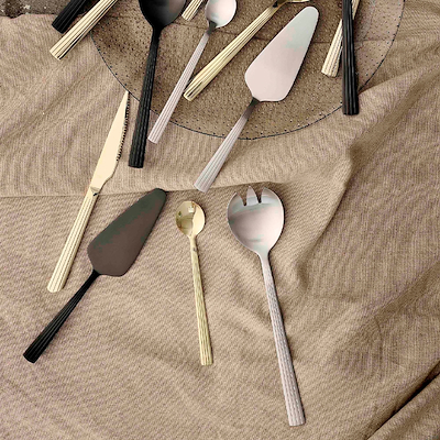 Aida RAW salatbestik mat stål