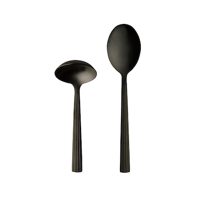 Aida RAW bestiksæt sauce/kartoffelske mat sort