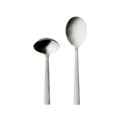 Aida RAW bestiksæt med sauceske & kartoffelske mat stål