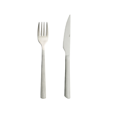 Aida RAW steakbestik 8 dele mat stål