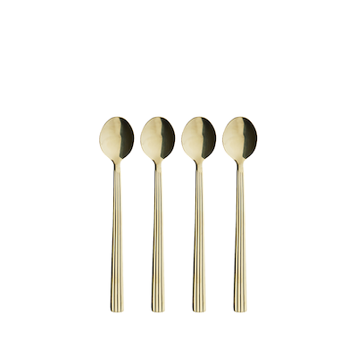 Aida RAW café latteske champagne guld 4 stk