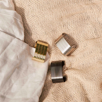 Aida RAW bestik servietring mat sort