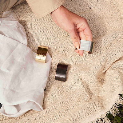 Aida RAW servietring mat stål