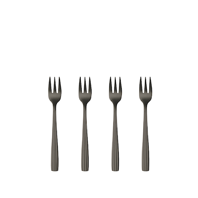 Aida RAW kagegaffel mat sort 4 stk