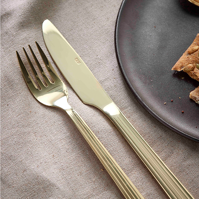 Aida RAW bestiksæt champagne 16 dele