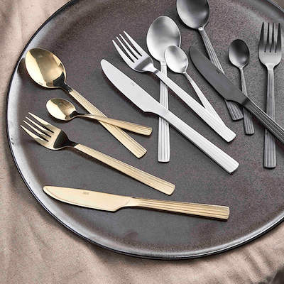 Aida RAW bestiksæt mat stål 16 dele