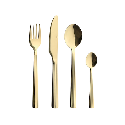 Aida RAW bestiksæt 48 dele champagne blank guld