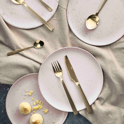 Aida RAW bestiksæt 50 dele champagne guld