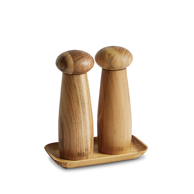 Aida RAW Teaktræ kværnsæt med bakke