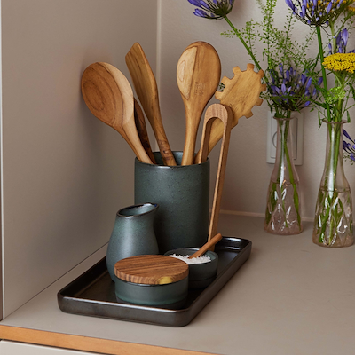 Aida RAW Teaktræ tang 23 cm