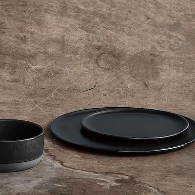 Aida RAW Titanium Black tallerken Ø20 cm