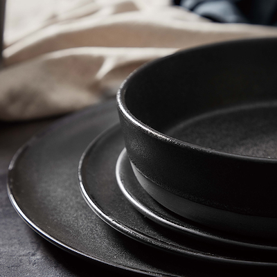 Aida RAW Titanium Black tallerken Ø20 cm