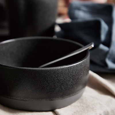 Aida RAW Titanium Black skål Ø 13,5 cm