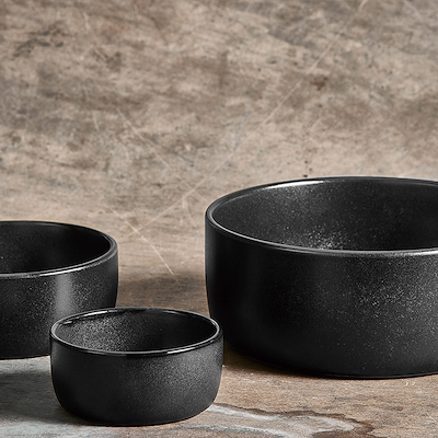 Aida RAW Titanium Black skål Ø 13,5 cm