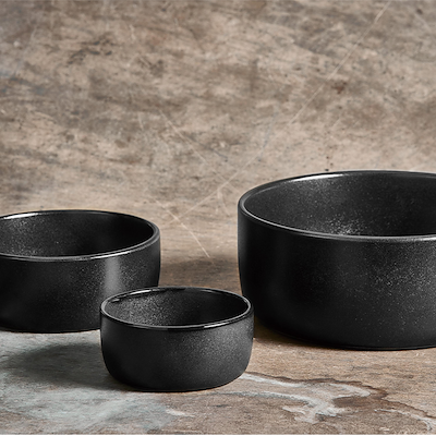 Aida RAW Titanium Black skål Ø19,5 cm