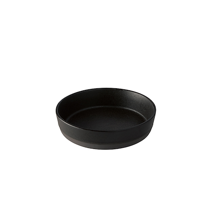 Aida RAW Titanium Black suppetallerken Ø19,4 cm