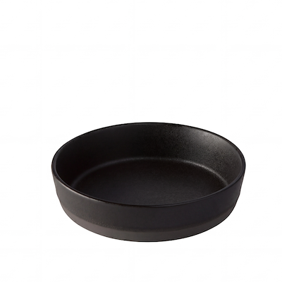 Aida RAW Titanium Black suppetallerken Ø 19,4 cm