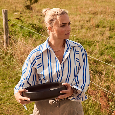 Aida RAW Titanium Black skål Ø30 cm