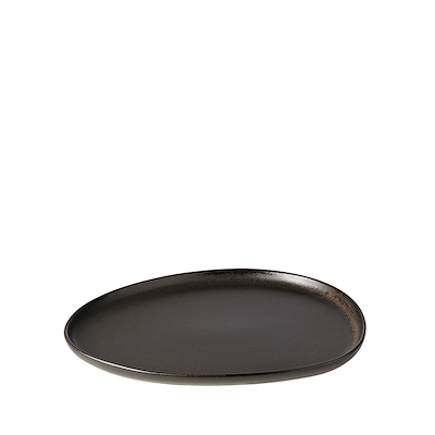 Aida RAW Titanium Black Organic frokosttallerken 24 cm