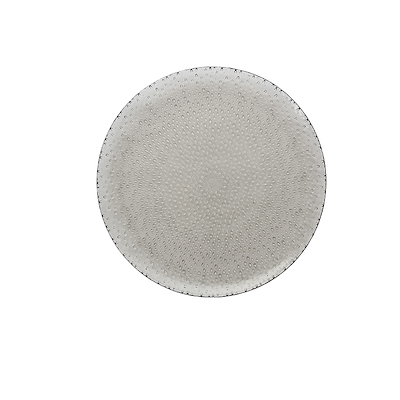 Aida RAW Glass Beads tallerken smoke Ø27 cm