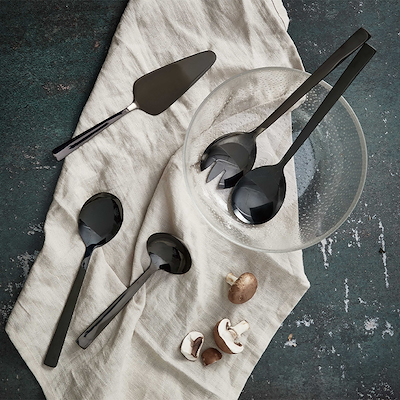 Aida RAW serveringsbestik sort 2 dele